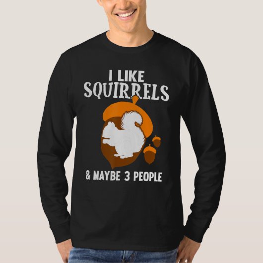 Cute Squirrel Kids Boys Girls Funny Animal Squirre T-Shirt (Vorderseite)