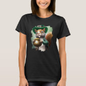 Cute Squirrel Leprechaun St Patricks Day Squirrel  T-Shirt (Vorderseite)
