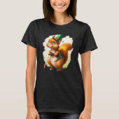 Cute Squirrel Leprechaun St Patricks Day Squirrel  T-Shirt (Vorderseite)