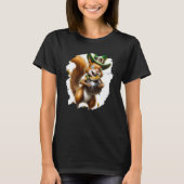 Cute Squirrel Leprechaun St Patricks Day Squirrel  T-Shirt (Vorderseite)