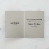 Cute Squirrel Playing Santa Drawing Christmas Karte (Innenseite)