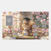 Cute Squirrel Teacher Appreciation Sticker Sheet (Vorderseite)