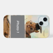 Cute Squirrel Teacher Retirement iPhone 15 Year Hülle (Rückseite (Horizontal))