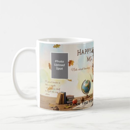 Cute Squirrel Teacher Retirement Mug 2026 Kaffeetasse (Links)