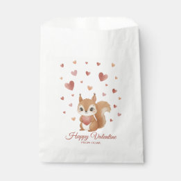 Cute Squirrel with Heart Valentine's Day Geschenktütchen