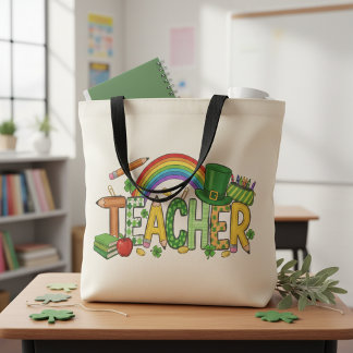 Cute St. Patrick’s Day Gift Lucky to Teach Teacher Tasche