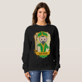 Cute St Patricks Day Catholic Women Kids Girls Iri Sweatshirt (Vorne ganz)