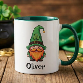Cute St. Patrick's Day Lucky Leprechaun Gnome  Tasse