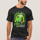 Cute St Patricks Day Rainbow Llama Feeling Lucky S T-Shirt (Vorderseite)