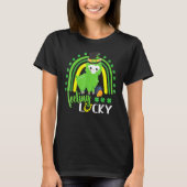 Cute St Patricks Day Rainbow Llama Feeling Lucky S T-Shirt (Vorderseite)
