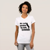 Cute Standing cat design T-Shirt (Vorne ganz)