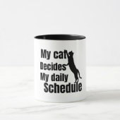 Cute Standing cat design Tasse (Zentrum)