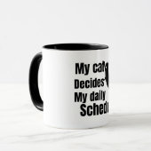 Cute Standing cat design Tasse (Vorderseite Links)