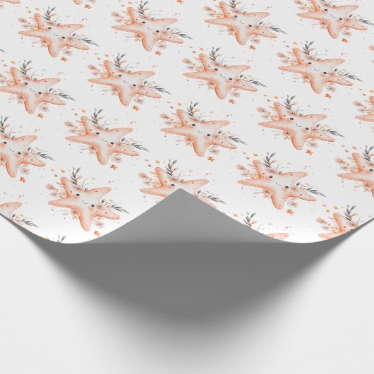 Cute Starfish Geschenkpapier (Ecke)