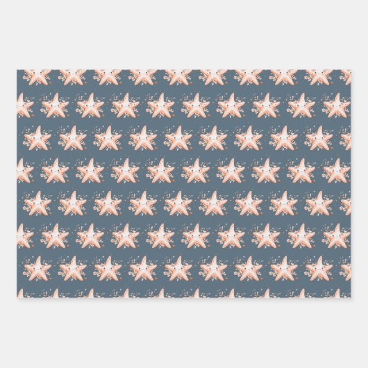 Cute Starfish Geschenkpapier Set (Vorderseite 3)