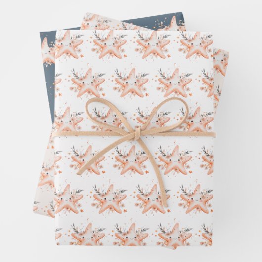 Cute Starfish Geschenkpapier Set (Beispiel)