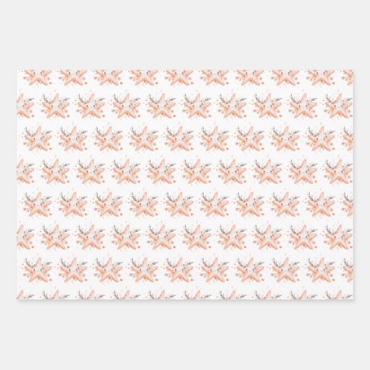Cute Starfish Geschenkpapier Set (Vorderseite)