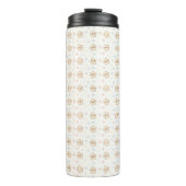 Cute Stars Pattern – Whimsical Night Sky Design Thermosbecher (Vorderseite)