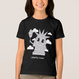Cute Statue of Liberty Tri-Blend Shirt