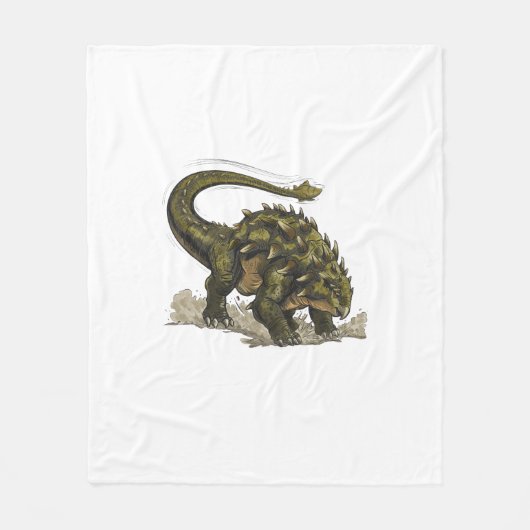 Cute Stegosaurus  Fleecedecke (Vorderseite)