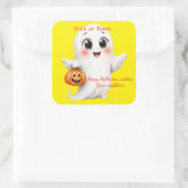 Cute sticker happy Halloween with adjustable text  (Tasche)
