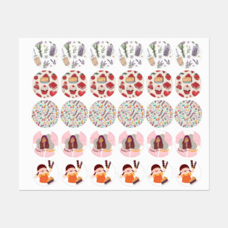 Cute stickers girls  etiketten