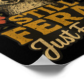 Cute Still Feral Just Forgiven Funny Christian Rac Poster (Ecke)