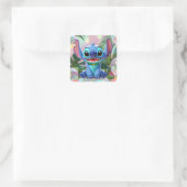CUTE STITCH  QUADRATISCHER AUFKLEBER (Tasche)
