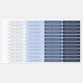 Cute Stitches Blueberry Waterproof Boys Name Label Etiketten (Blatt)