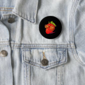 Cute Strawberry Fruit Lover Aesthetic Summer Gift Button (Beispiel)