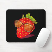 Cute Strawberry Fruit Lover Aesthetic Summer Gift Mousepad (Mit Mouse)