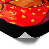 Cute Strawberry Fruit Lover Aesthetic Summer Gift  Poster (Ecke)