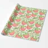 Cute Strawberry Garden  Geschenkpapier (Ungerollt)