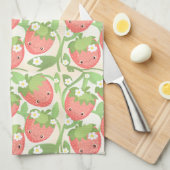 Cute Strawberry Garden Geschirrtuch (Viertel Falte)