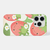 Cute Strawberry Garden  iPhone Hülle (Rückseite (Horizontal))