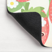 Cute Strawberry Garden  Mousepad (Ecke)