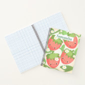 Cute Strawberry Garden  Notizblock (Innenseite)