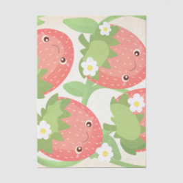 Cute Strawberry Garden Seidenpapier