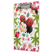 Cute Strawberry Ladybug Clipboard Klemmbrett (Links)