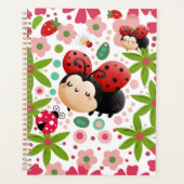 Cute Strawberry Ladybug Notebook  Planer (Vorderseite)