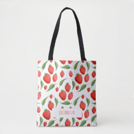 Cute Strawberry Pattern Eco Tote Bag Tasche
