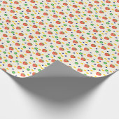 Cute Strawberry Pattern Geschenkpapier (Ecke)