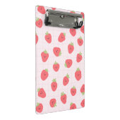 Cute Strawberry Pattern – Kawaii Strawberry Mini Klemmbrett (Schrägansicht)