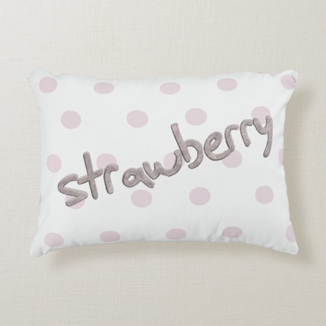 Cute Strawberry Pillow Dekokissen (Vorderseite)