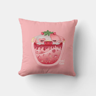 Cute Strawberry Throw Pillow – Kawaii Design Kissen