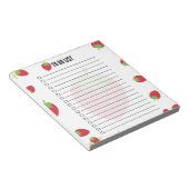 Cute Strawberry To-Do List Notepad Notizblock (angewinkelt)