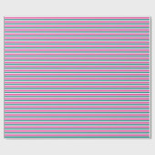 Cute Striped Pattern Pink Green White Seamless Geschenkpapier (Flach)