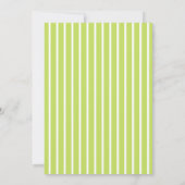Cute Stripes Wavy Matcha 19th Birthday Party Einladung (Rückseite)