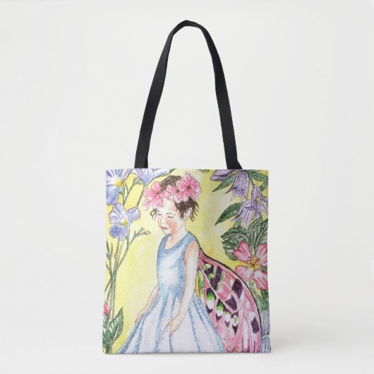 Cute Summer Fairy Tote Bag Tasche (Vorderseite)