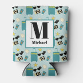 Cute Summer Vacation Elements Dosenkühler (Vorderseite)